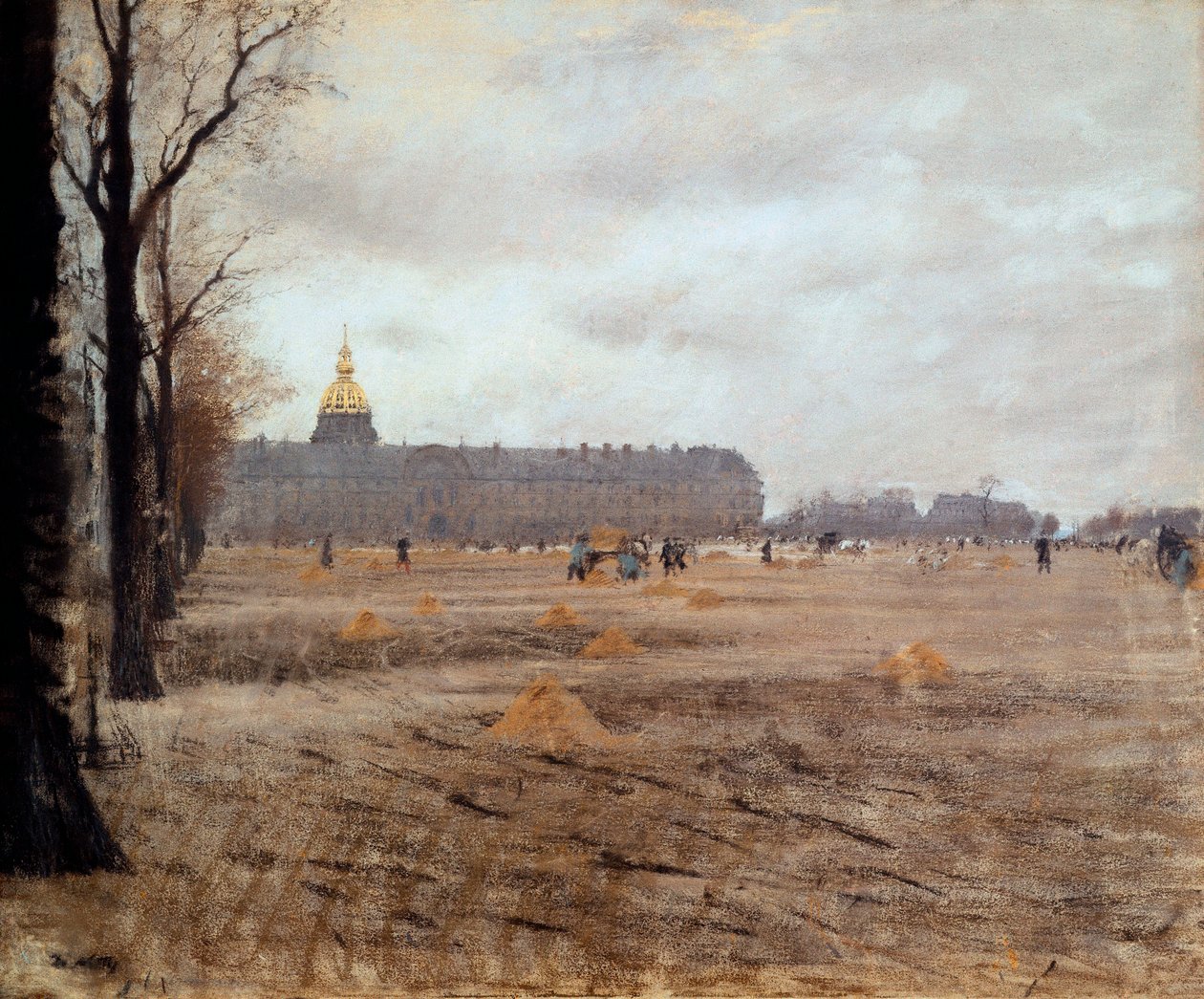 Place des Invalides av Giuseppe or Joseph de Nittis