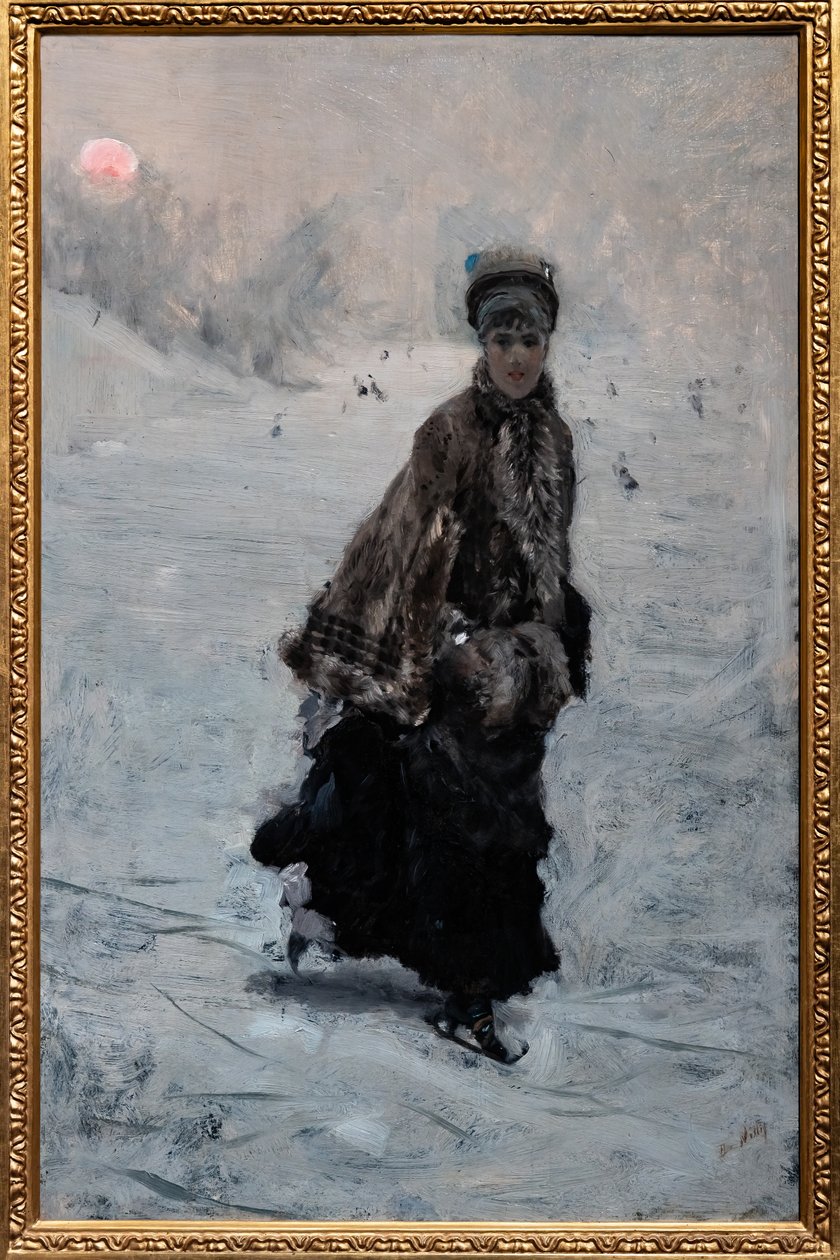 Skateren av Giuseppe or Joseph de Nittis
