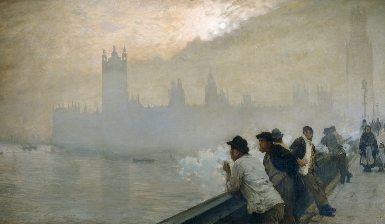 Westminster av Giuseppe or Joseph de Nittis