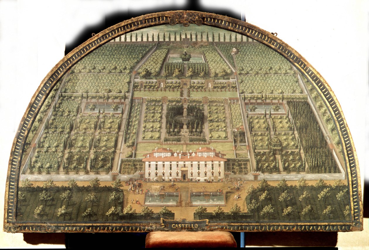 Villa de Castello av Giusto Utens (1500-tallet). av Giusto Utens