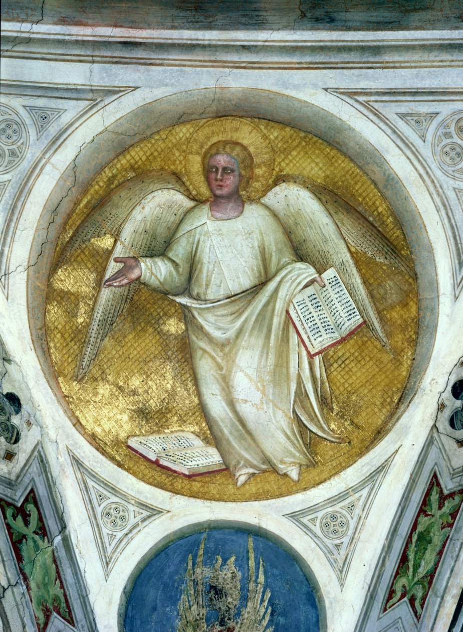 Engel i en oculus, 1360-70 av Giusto di Giovanni de Menabuoi