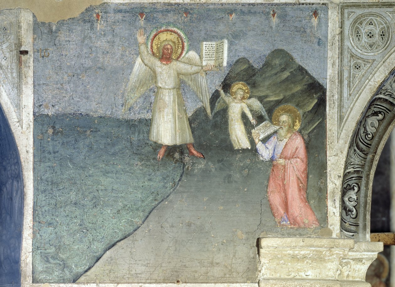 St. John Eating the Book, 1360-70 av Giusto di Giovanni de Menabuoi
