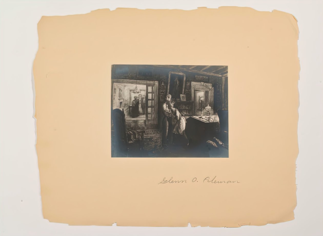 Scener fra folkets liv, portefølje uten tittel, ca. 1905-1906. av Glenn O Coleman