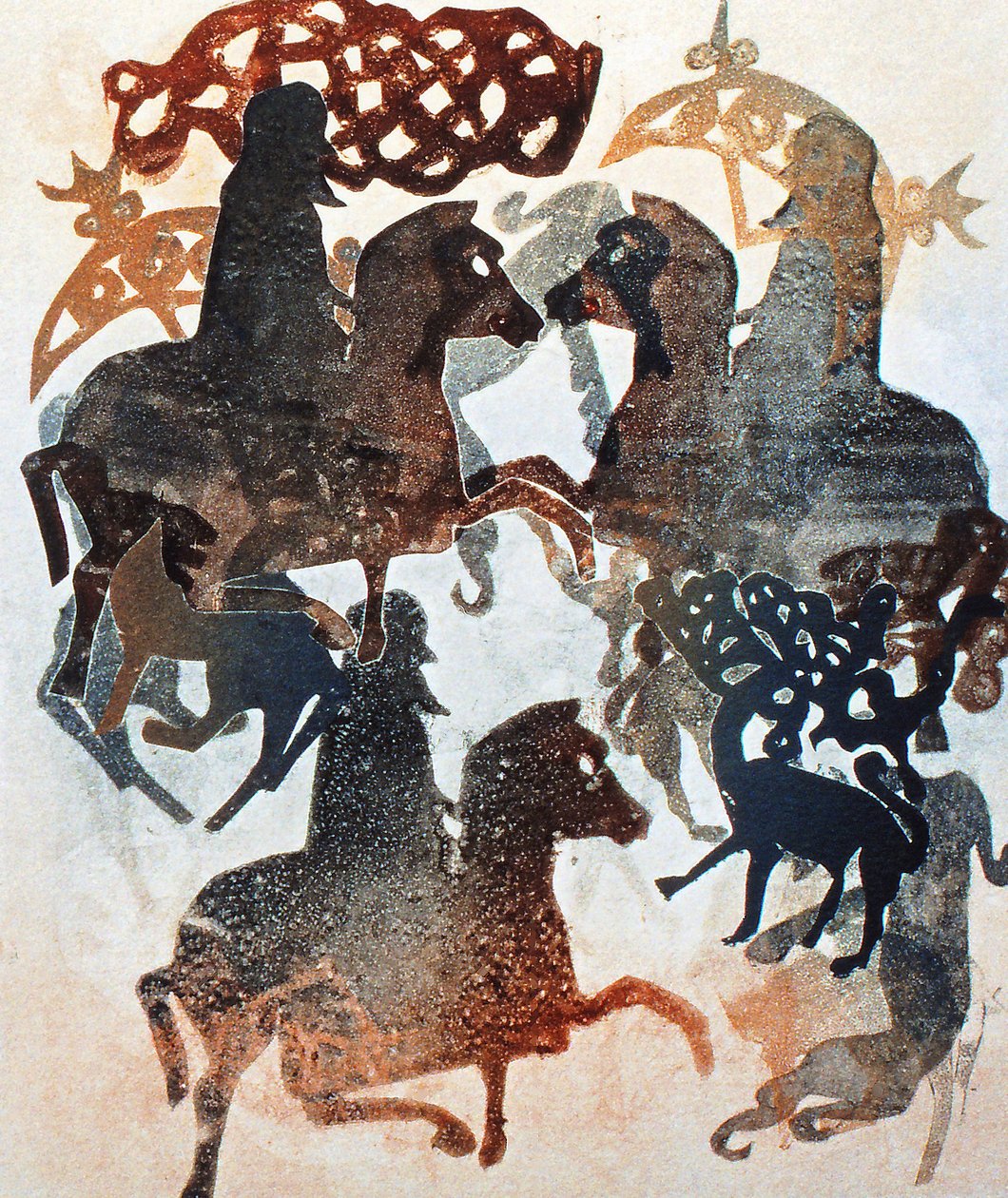 Meigle 11, 2000 (monoprint) av Gloria Wallington