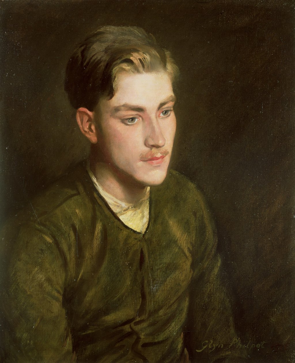 Mann i en flygende jakke, 1916 av Glyn Warren Philpot
