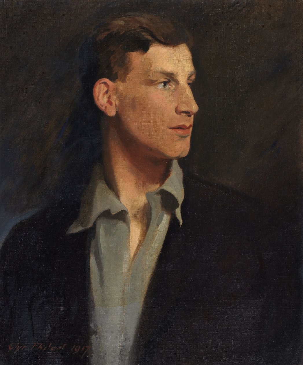 Portrett av Siegfried Sassoon (1886-1967) 1917 av Glyn Warren Philpot