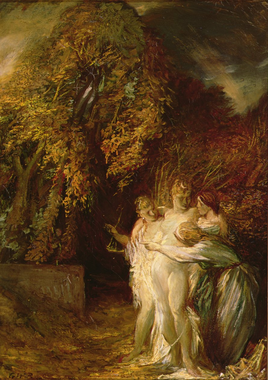 Diana og Acteon (olje på lerret) av Glyn Warren Philpot