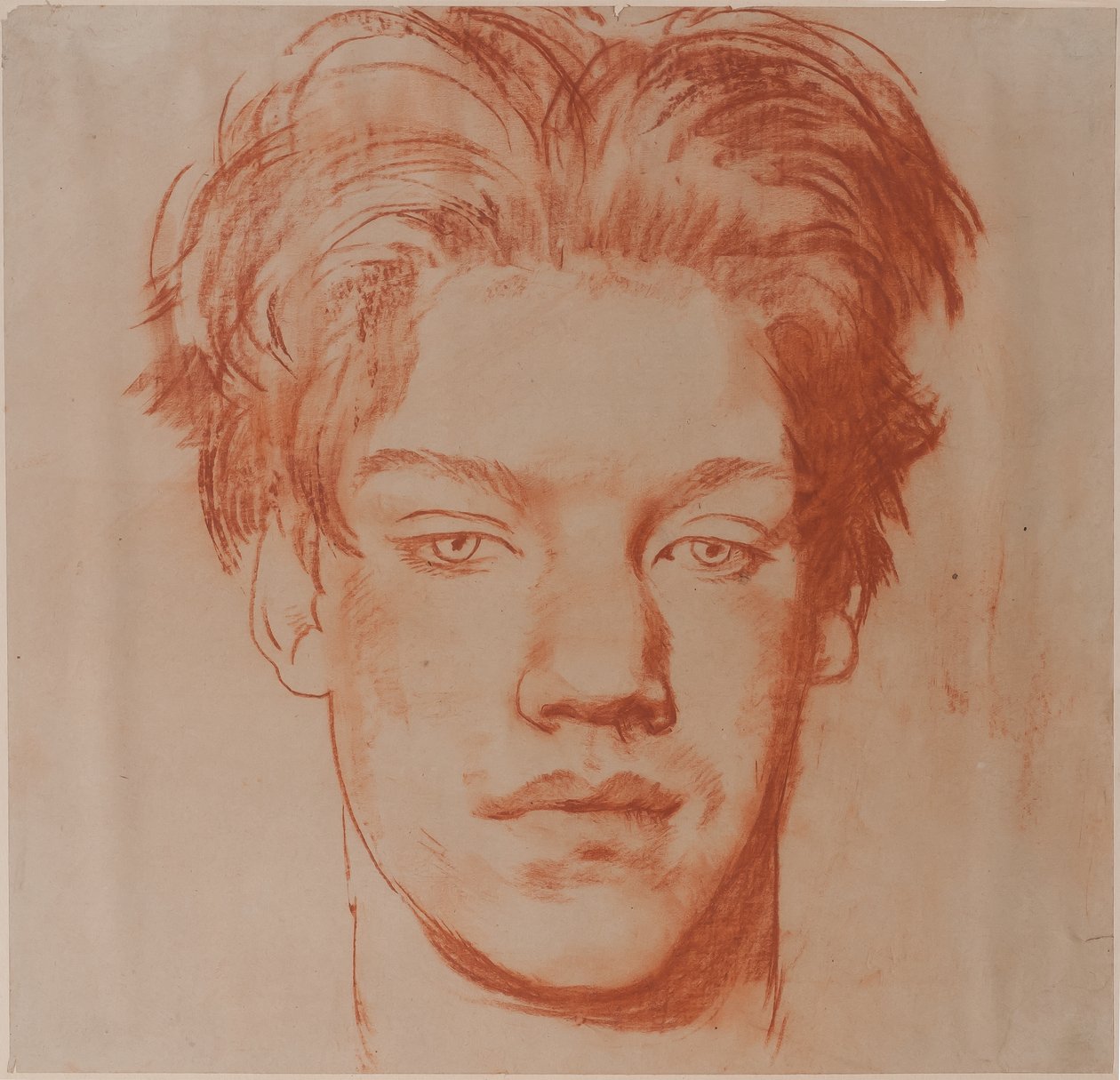 Hodet til en ung mann (rødt kritt) av Glyn Warren Philpot