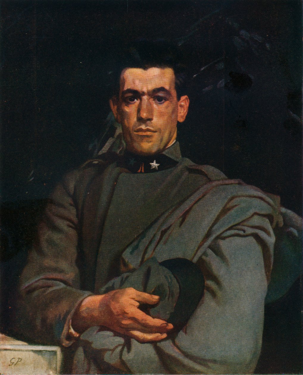 Italiensk soldat, nr. 2, c1918, 1924 av Glyn Warren Philpot