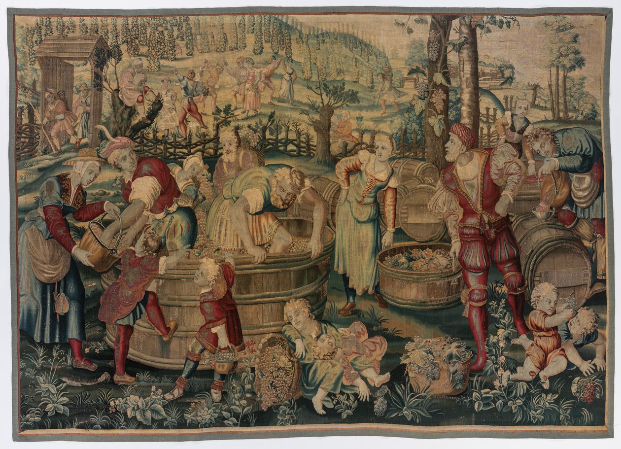 Høst: Vintage Scene fra Set of Four Seasons, sent 1600-tall - tidlig 1700-tall. av Gobelins