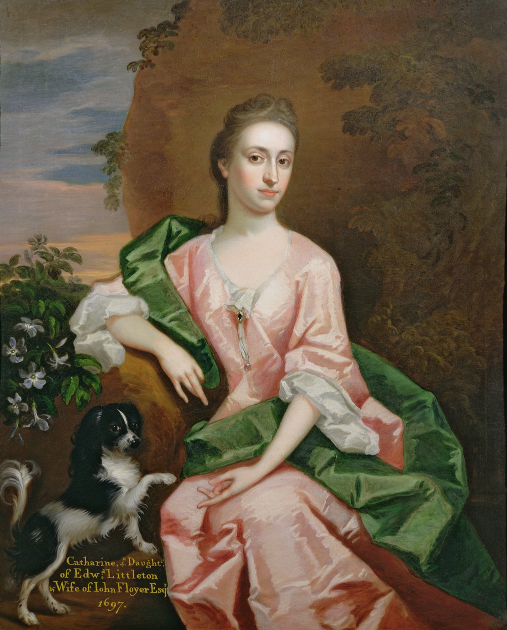 Catharine Littleton, kone til John Floyer, 1697 av Godfrey Kneller
