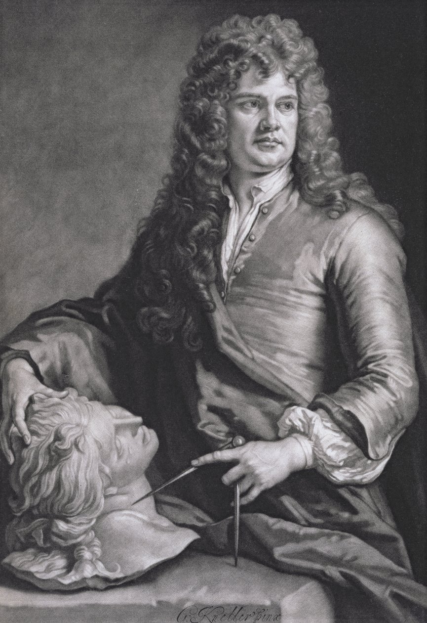 Grinling Gibbons (1648–1721) av Godfrey Kneller