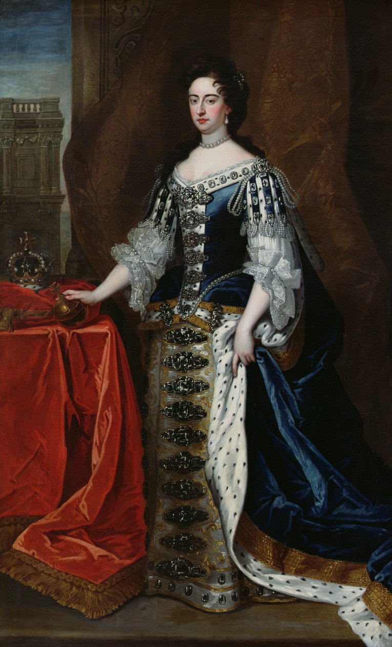 Portrett av Queen Mary (1662-94) (se også 194650) av Godfrey Kneller