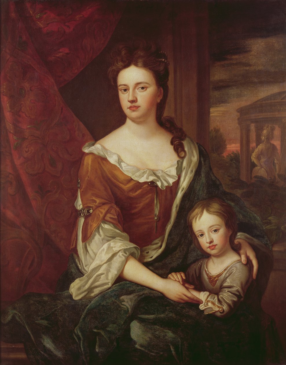 Dronning Anne og William, hertugen av Gloucester av Godfrey Kneller