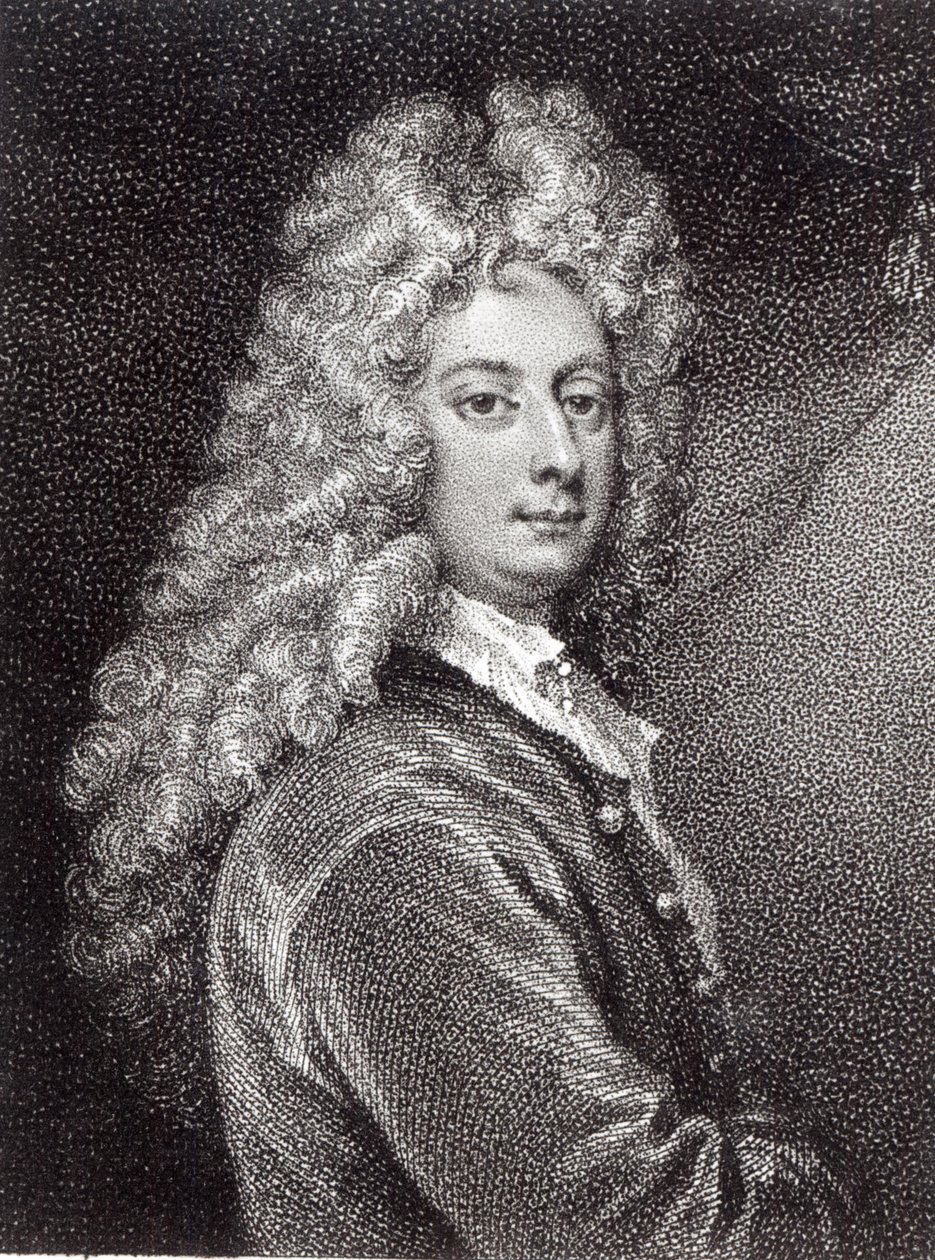 William Congreve (1670-1729) gravert av P.W.Tomkins av Godfrey Kneller