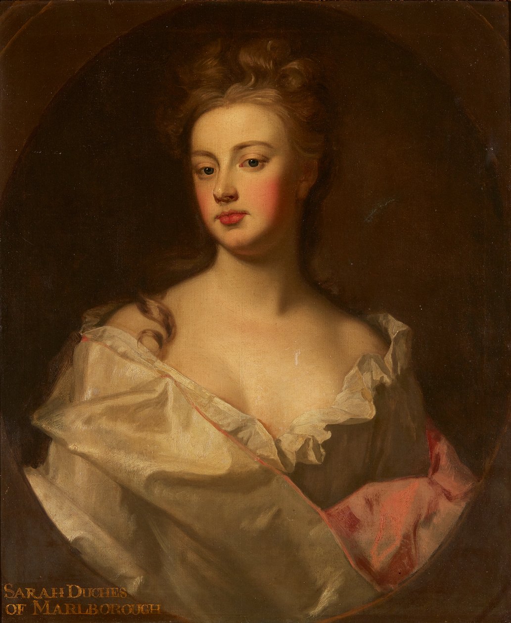 Portrett av Sarah, hertuginne av Marlborough (olje på lerret) av Godfrey (circle of) Kneller