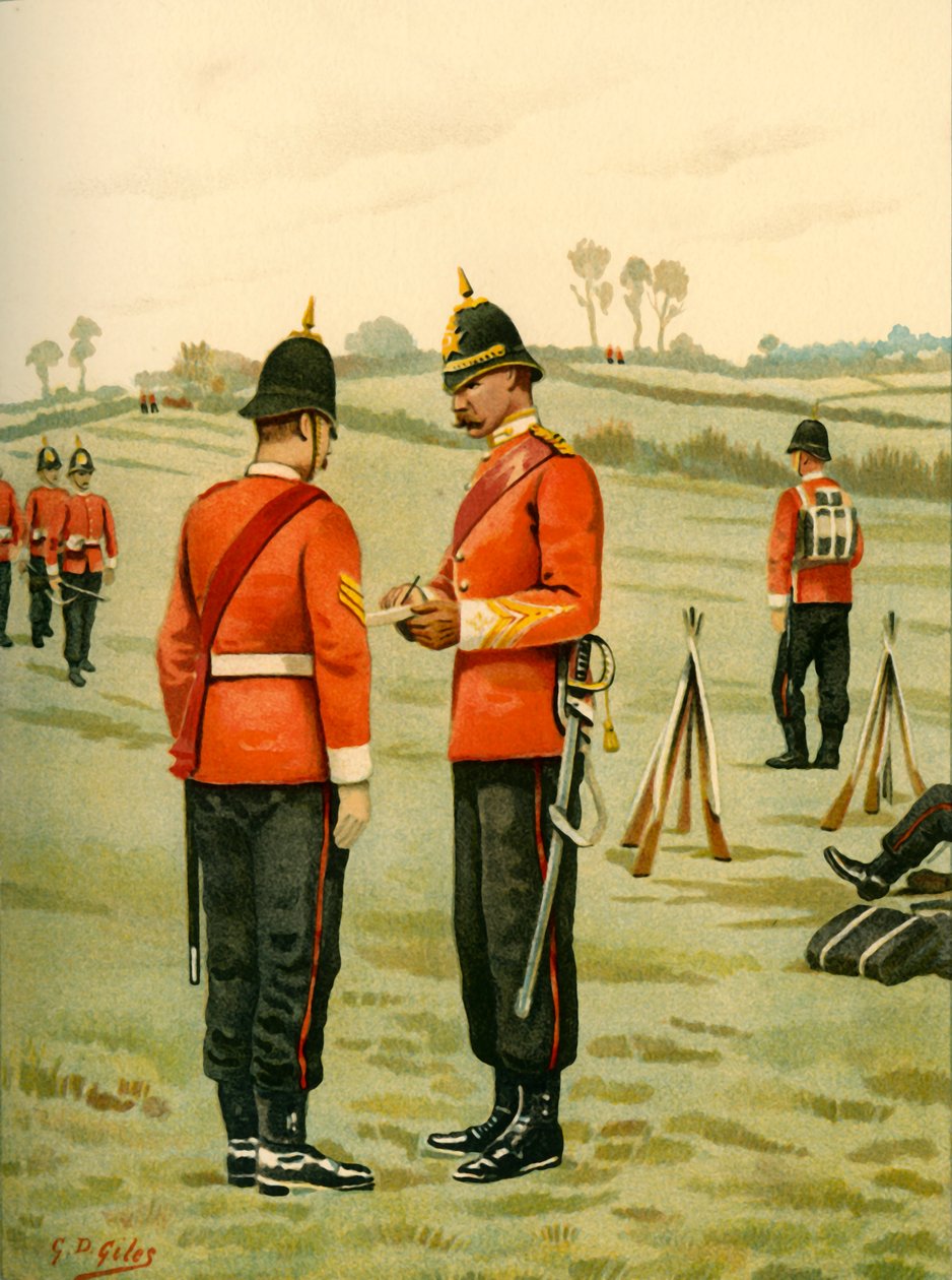 Det 43. - Oxfordshire Light Infantry, 1890. av Godfrey Douglas Giles