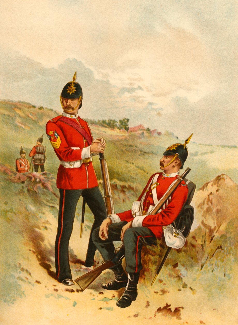 Den 57. - Hertugen av Cambridges egen Middlesex, 1890. av Godfrey Douglas Giles