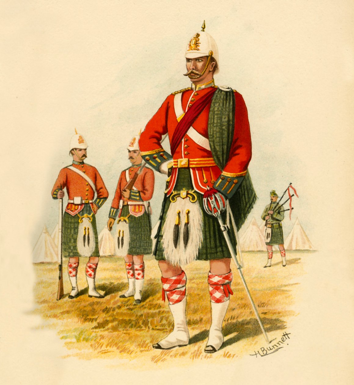 Den femte kongelige skotten av Canada, 1890. av Godfrey Douglas Giles