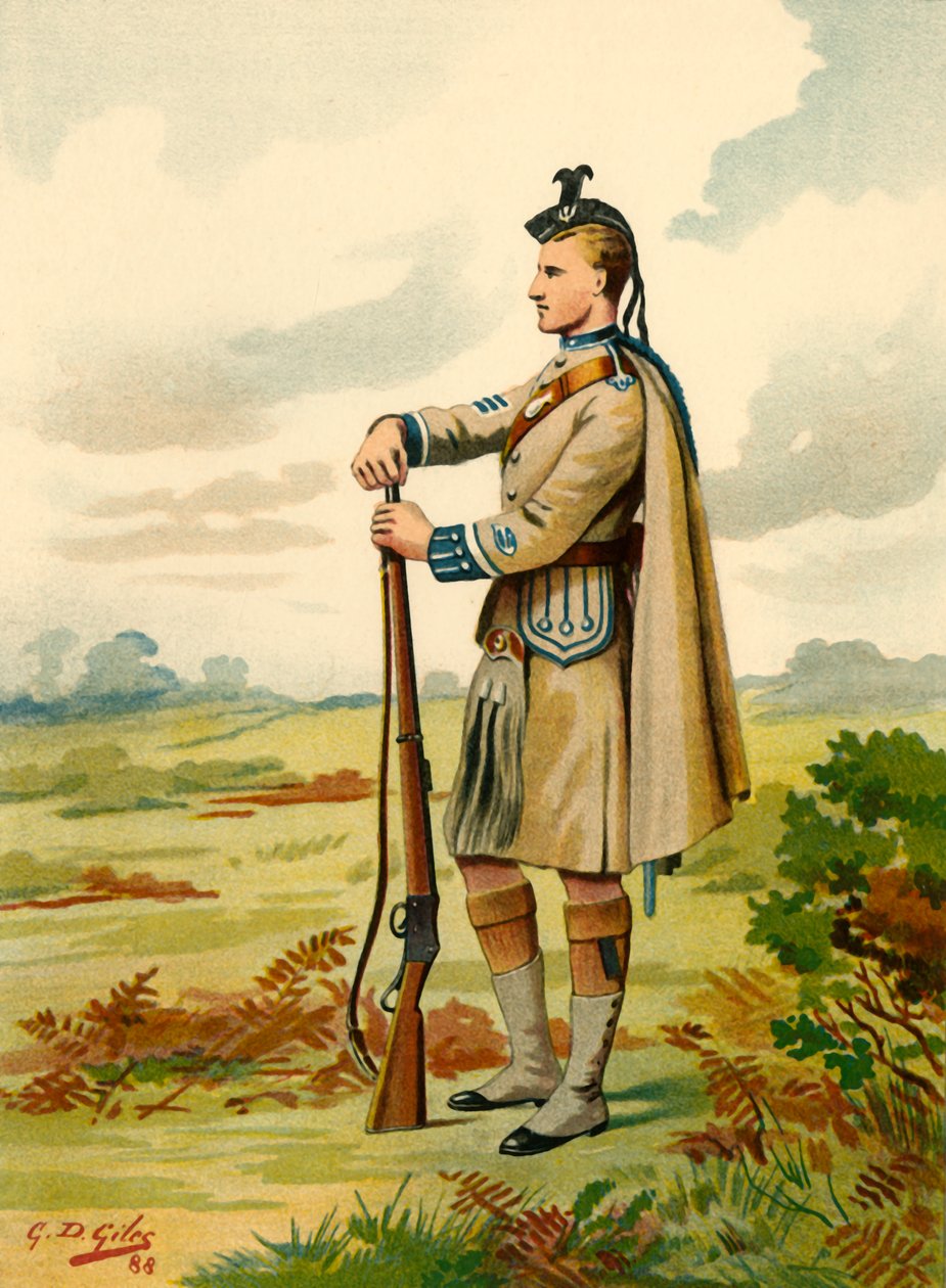 The London Scottish - Volunteers, 1890. av Godfrey Douglas Giles