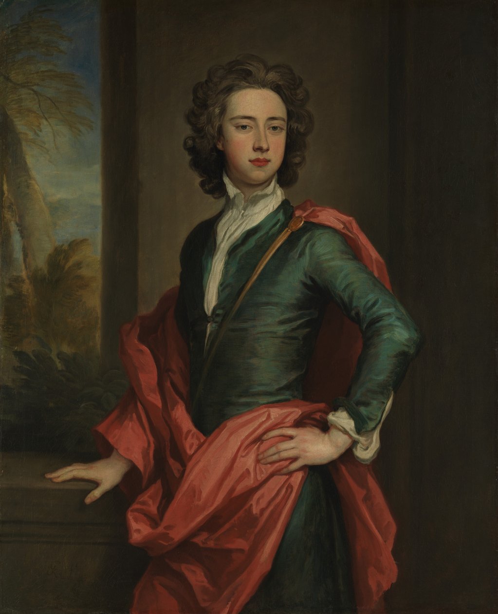 Charles Beauclerk 1670-1726, hertug av St. Albans, ca. 1690-95. av Godfrey Kneller