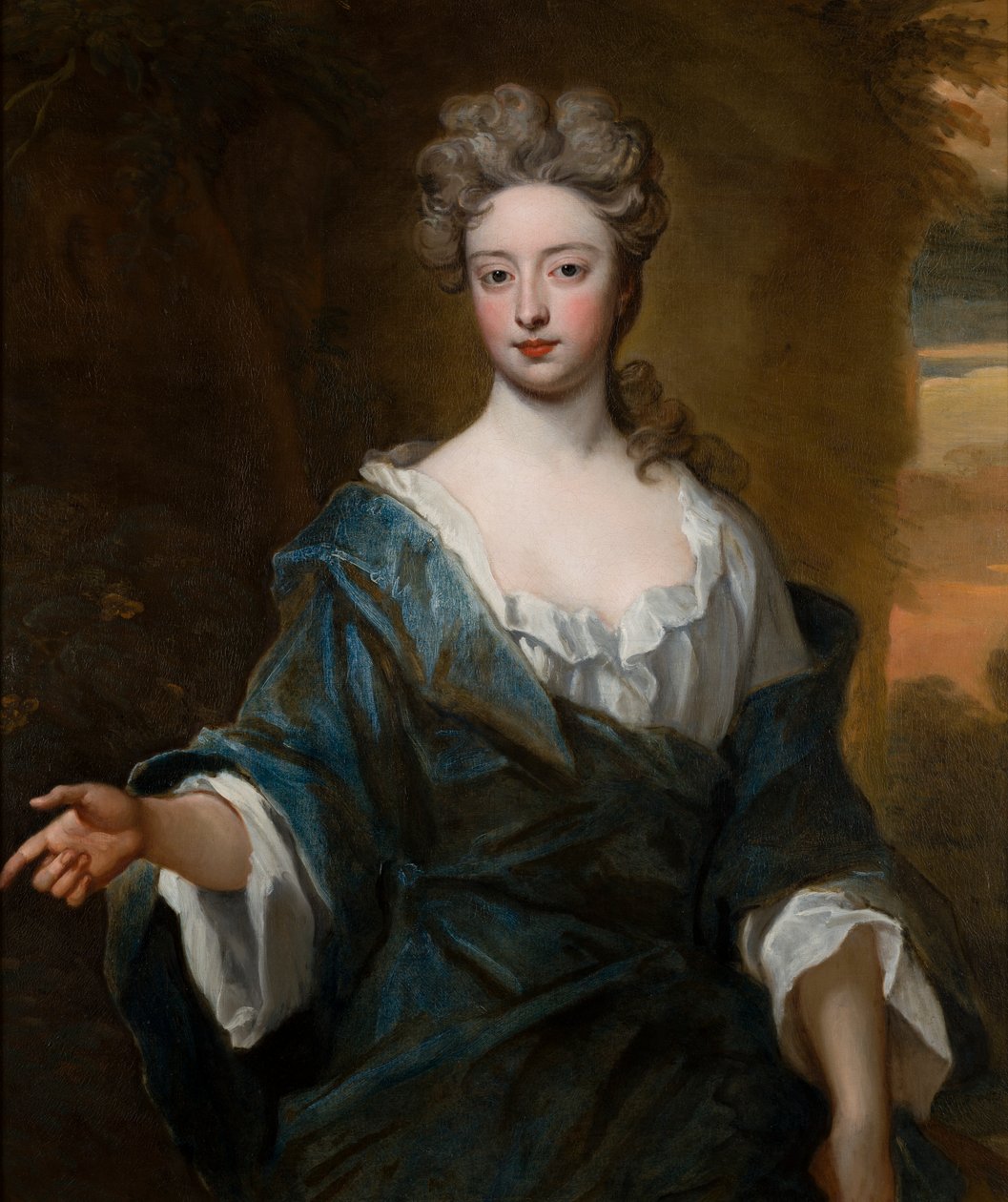 Portrett av Charlotte Myddleton (1679-1731), grevinne av Warwick, ca. 1690-1723 (olje på lerret) av Godfrey Kneller