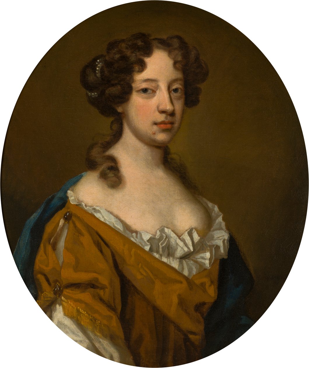 Portrett av Lady Robert Russell, ca. 1666-1723 (olje på lerret) av Godfrey Kneller