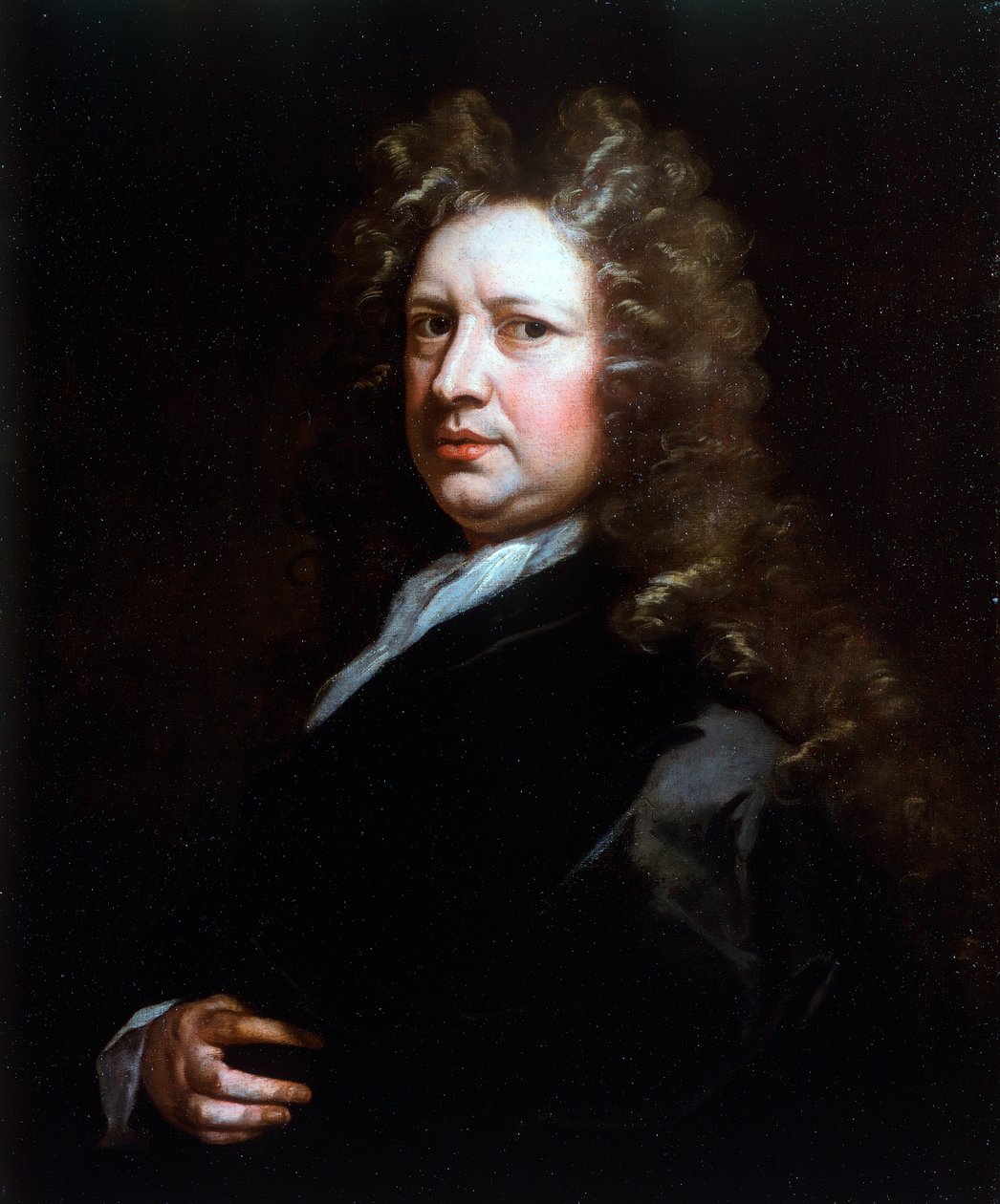 Portrett av Thomas Betterton (1635-1710), skuespiller, maleri av Godfrey Kneller (1646-1723), olje på lerret av Godfrey Kneller