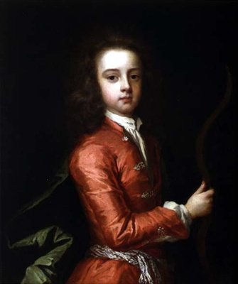 Portrett av en gutt, som sies å være hertugen av Gloucester, som holder en bue, av Godfrey Kneller