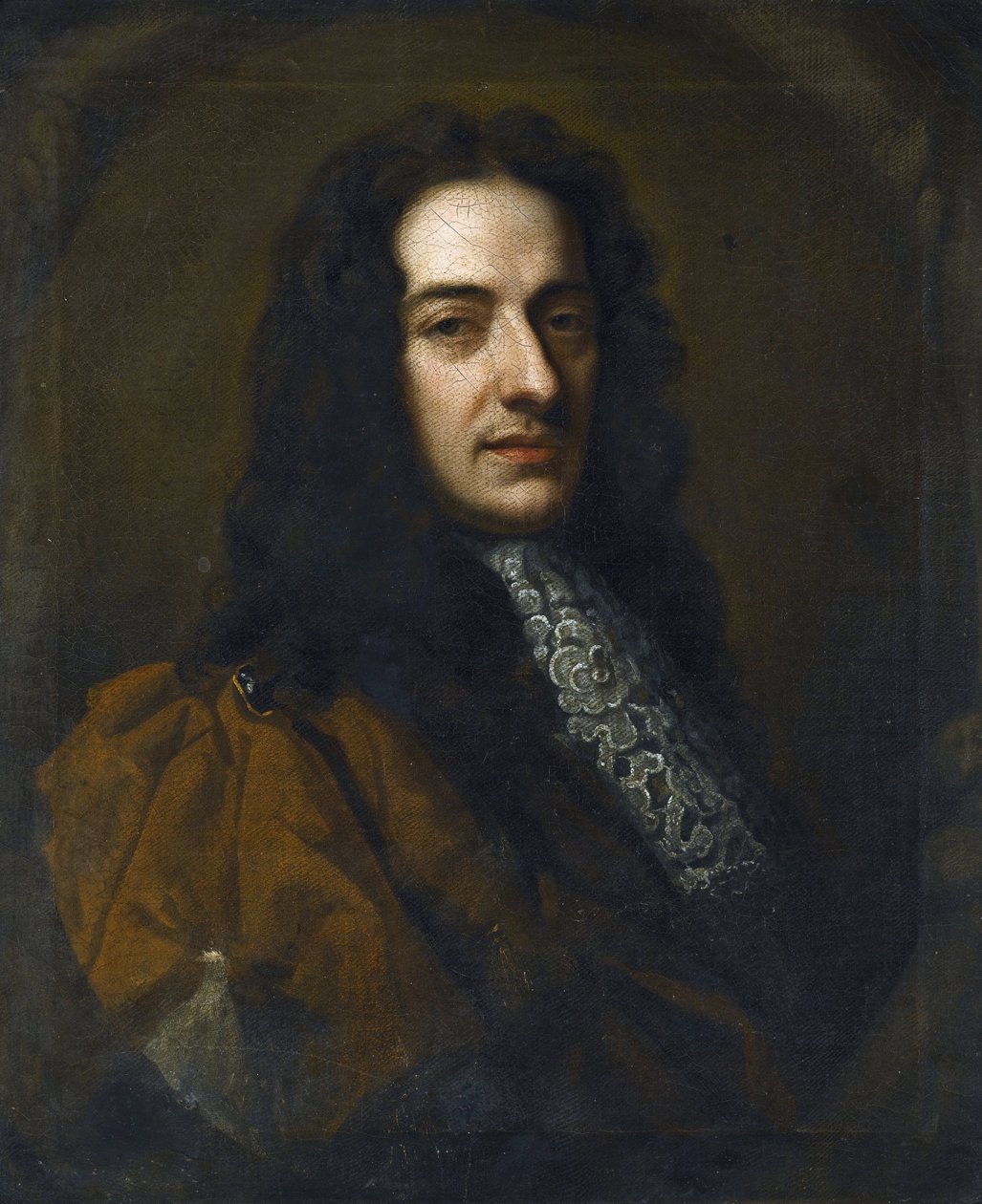 Portrett av fiolinisten og komponisten Nicola Matteis (Matheis, vers 1670-1698) par Kneller, Sir Gotfrey (1646-1723). Olje på lerret, størrelse: 76x65 av Godfrey Kneller