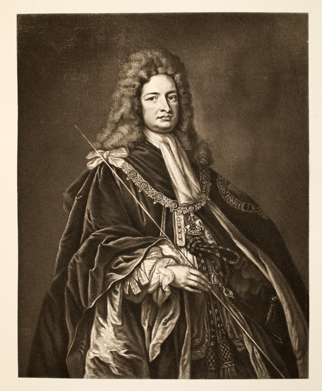 Robert Harley, Earl of Oxford, pub. 1902 (kollotype) av Godfrey Kneller