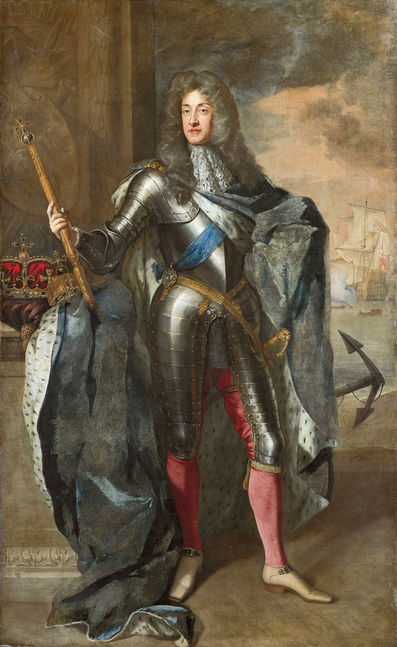 Storbritannia, England, London, Portrett av kong George I av Storbritannia (1660-1727) av Godfrey Kneller