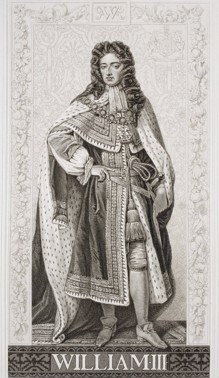 William III (1650-1702) fra `Illustrasjoner av engelsk og skotsk historie