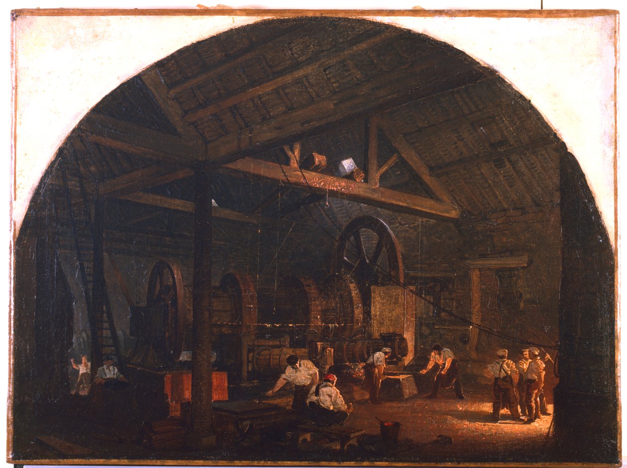 The Tilt Forge, c1845-1866 av Godfrey Sykes