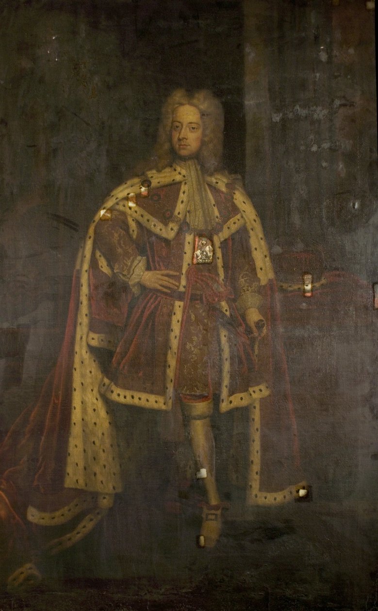 Prinsen av Wales, senere George II, ca. 1716 av Godfrey after Kneller