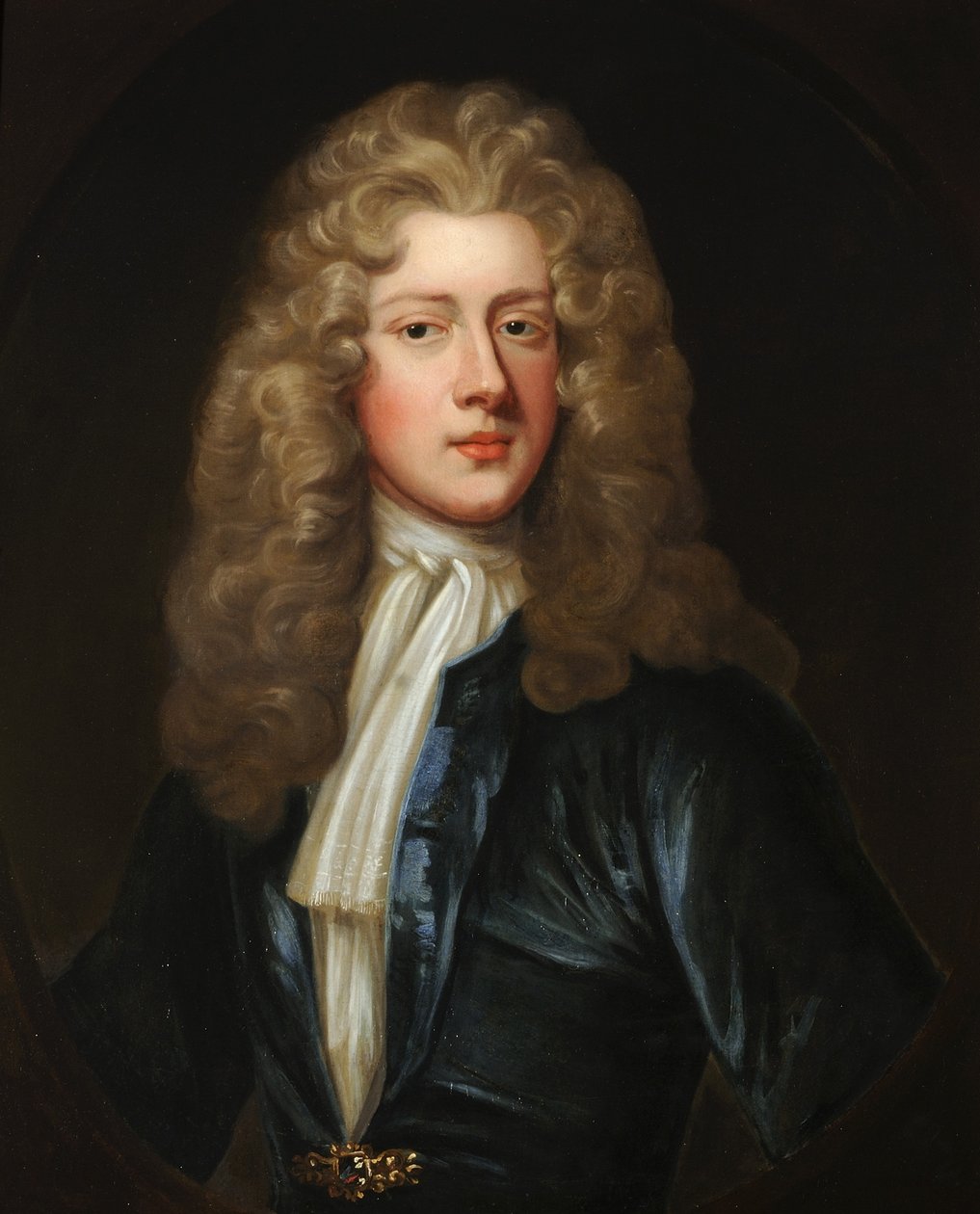 Portrett av en gentleman av Godfrey circle of Kneller