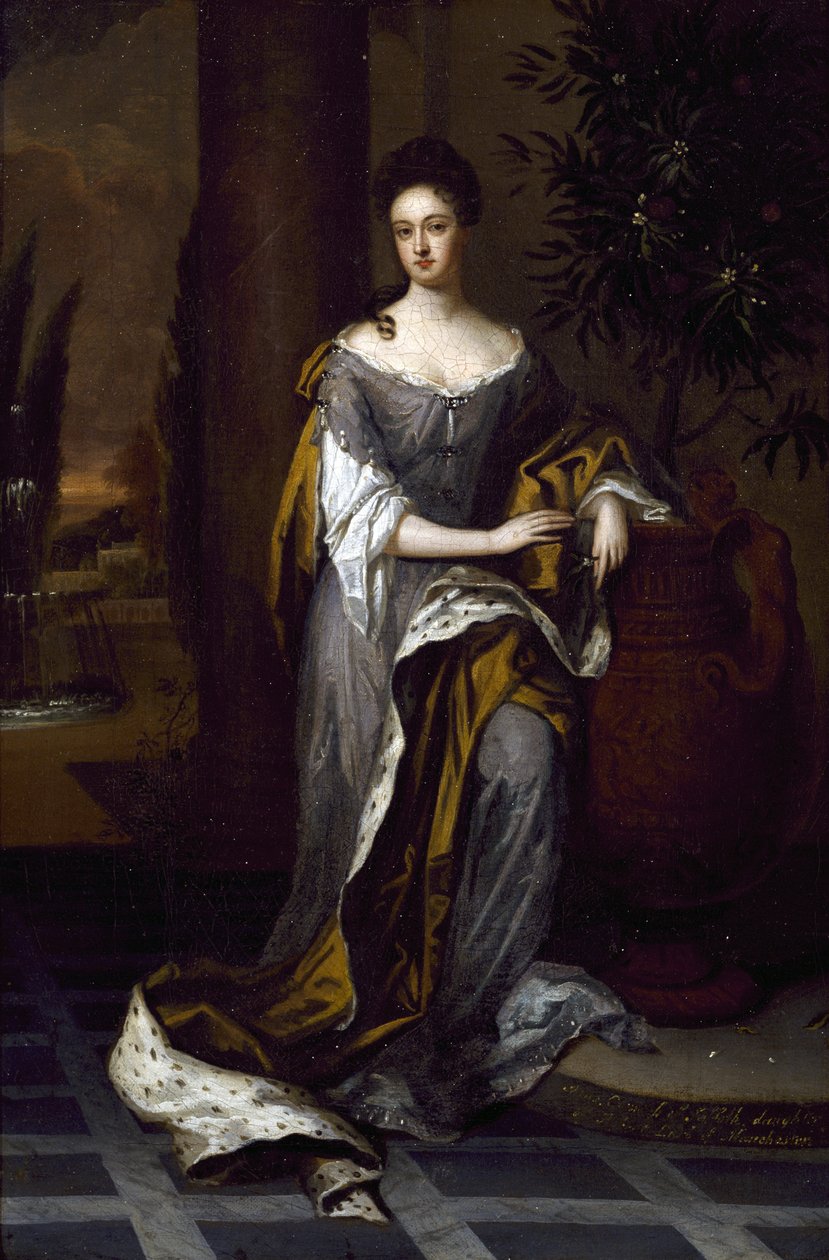 Portrett av en dame, uten dato av Godfrey studio of Kneller