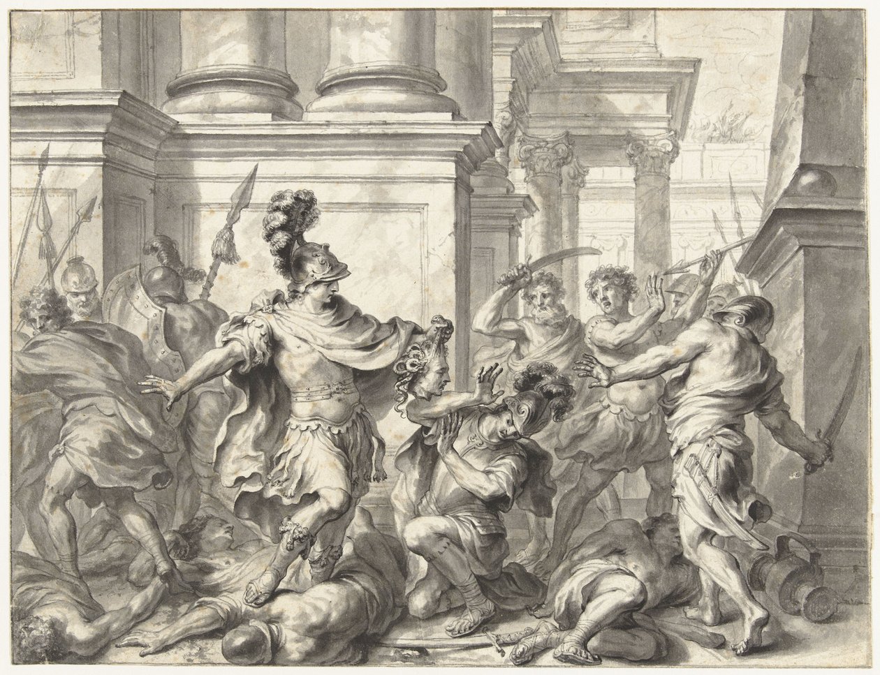 Perseus viser hodet til Medusa av Godfried Maes