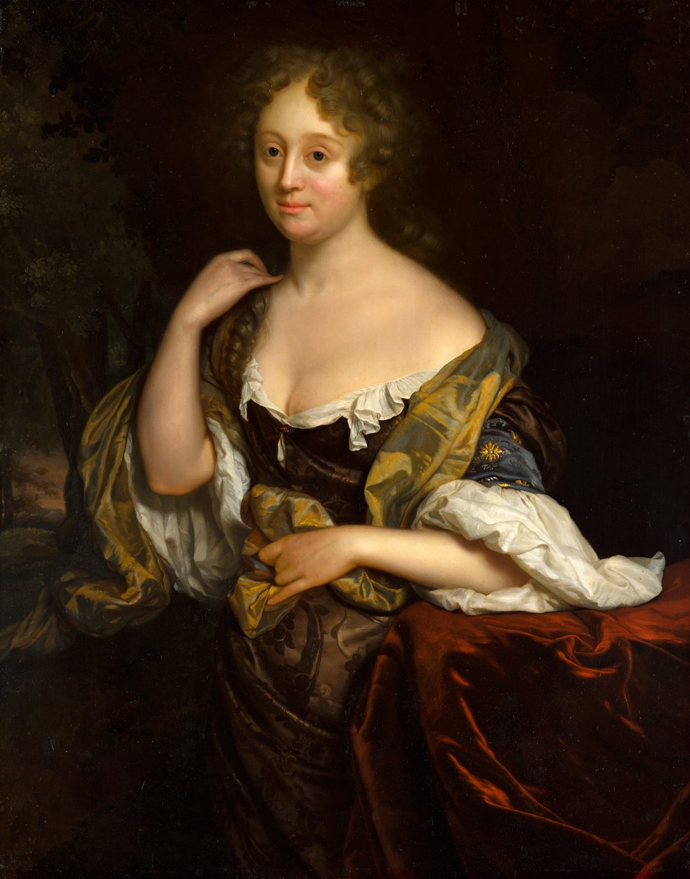 Portrett av Isabella Agneta Deutz av Godfried Schalcken