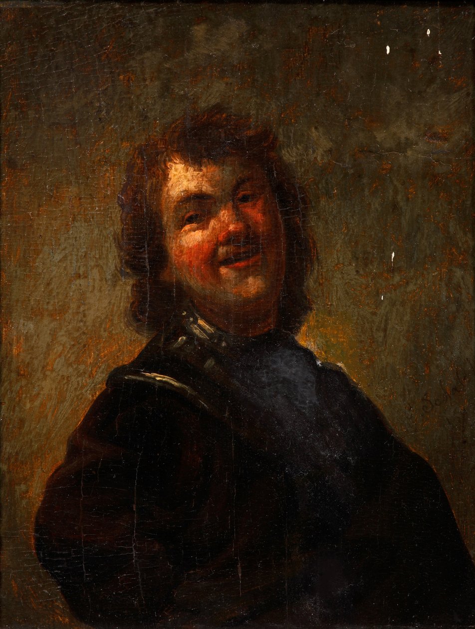 Rembrandt ler, 1658 av Godfried Cornelisz Schalcken