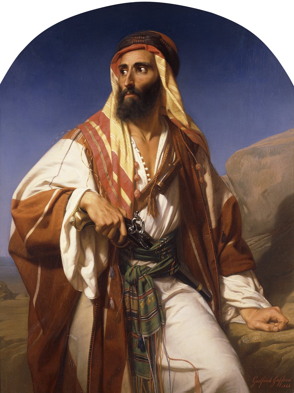 En beduinhøvding, 1846 av Godfried Guffens