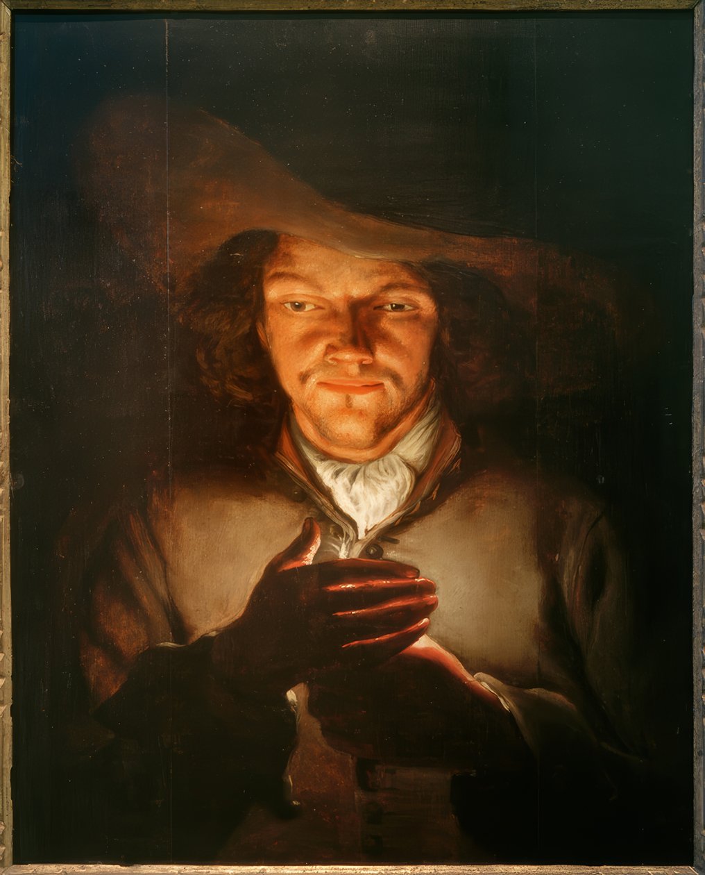 En mann med et stearinlys av Godfried Schalcken