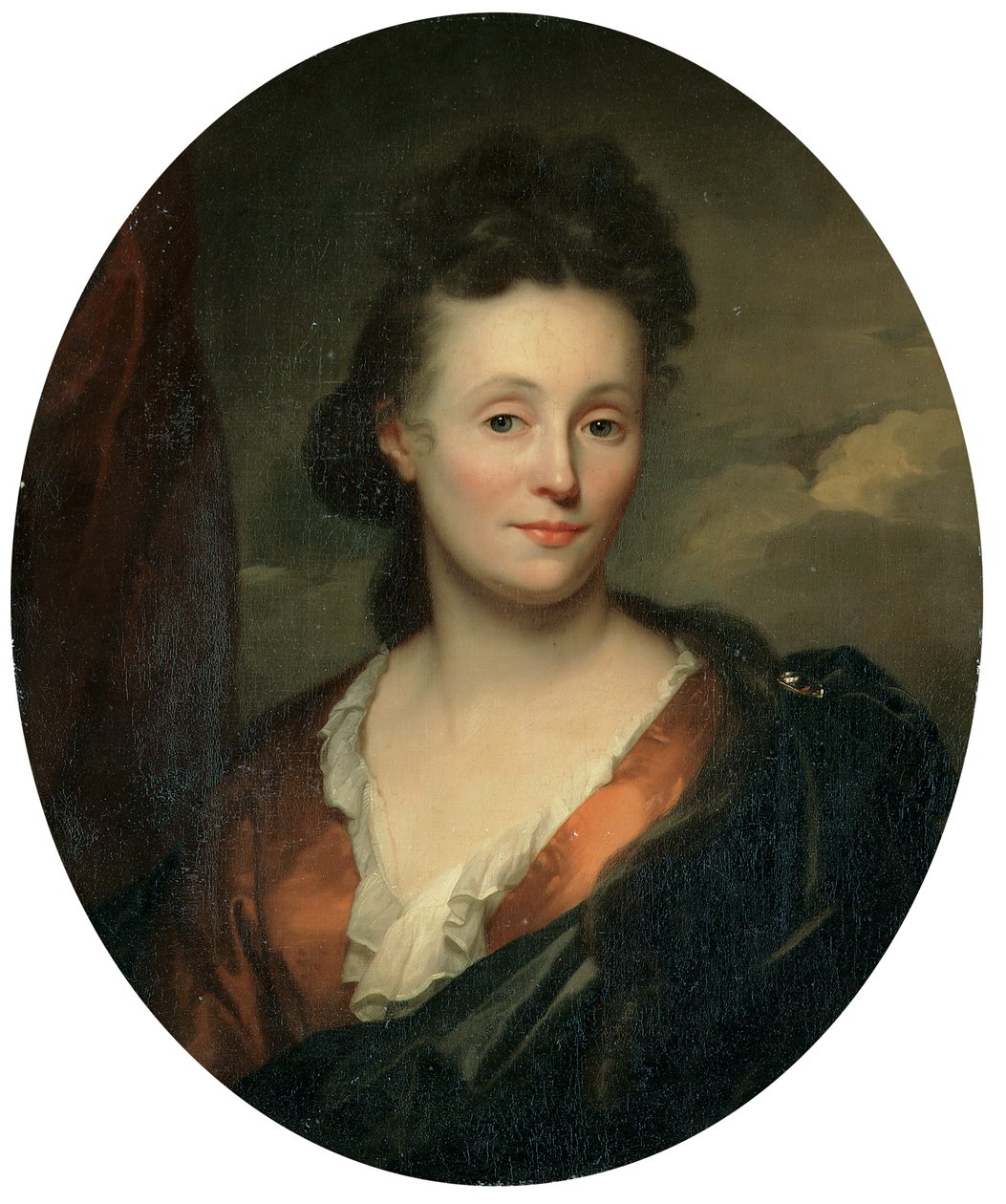 Portrett av kunstnerens kone, Francoise van Diemen av Godfried Schalcken