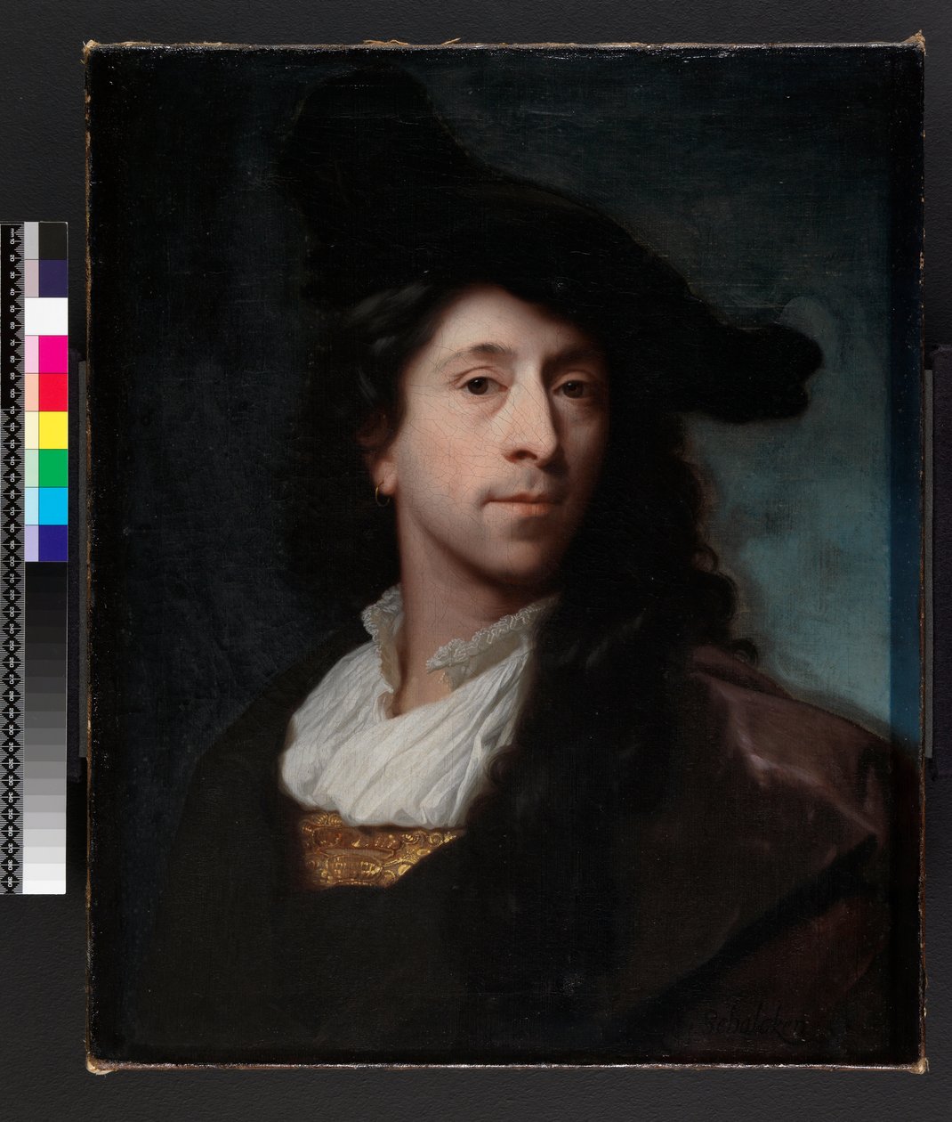 Selvportrett, før 1706 av Godfried Schalcken