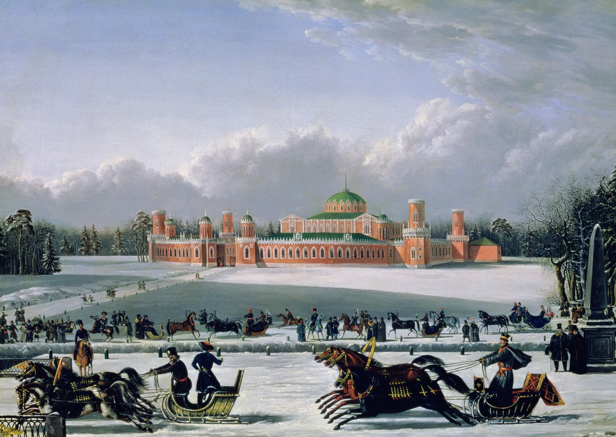 Kaneløp ved Petrovsky-parken i Moskva, 1848 av Golitsyn