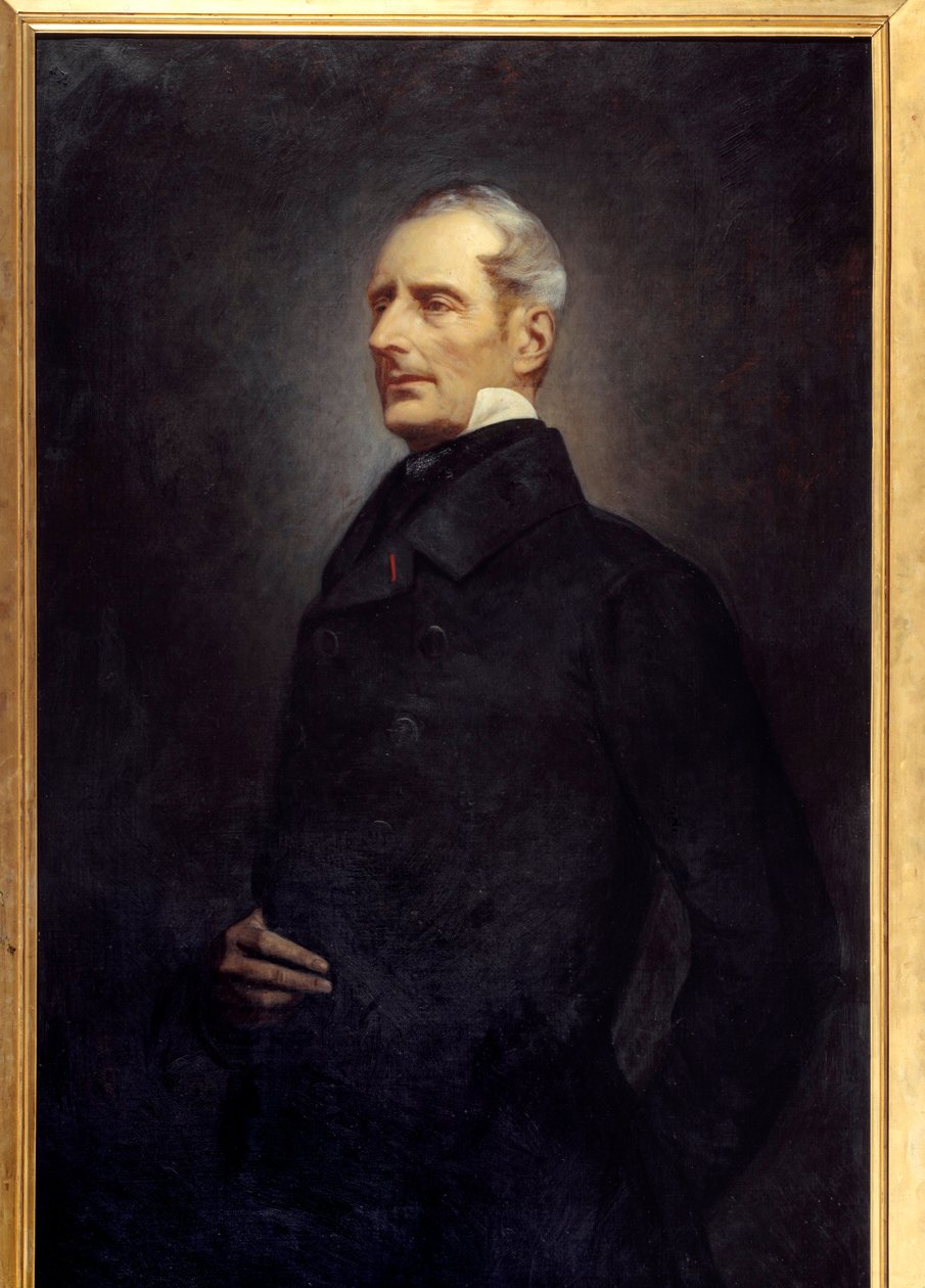 Portrett av Alphonse de Lamartine (1790 -1869) poet og politiker. Maleri av Gonzague Privat (1843 -?) av Gonzague Privat