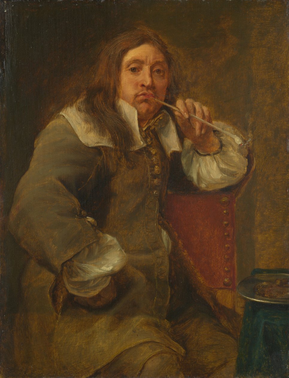 Luktportrett av Lucas Faydherbe 1617-1697. Fra serien The Five Senses, før 1661. av Gonzales Coques