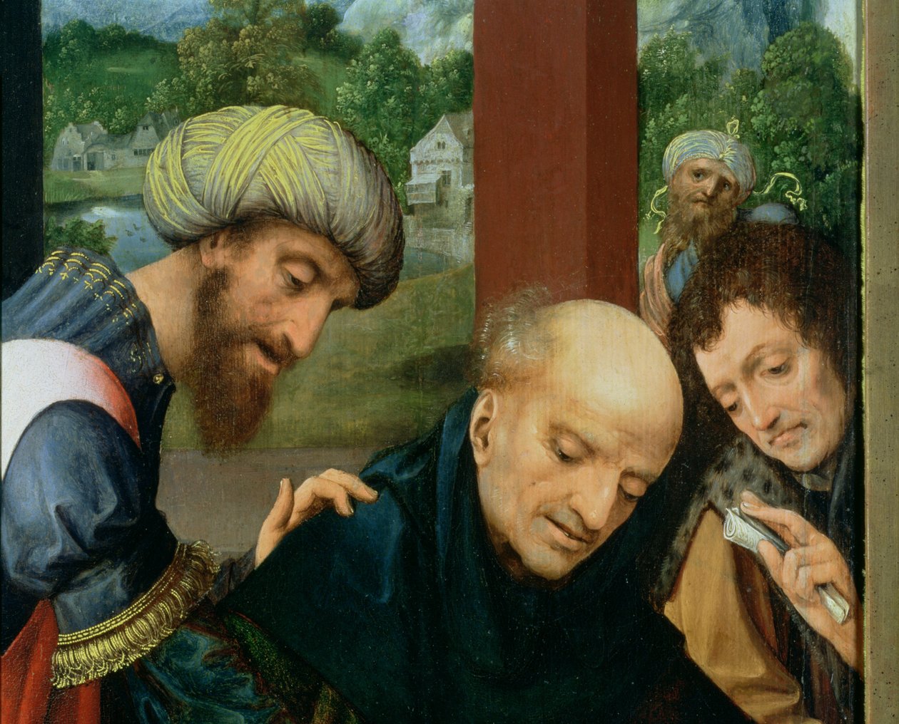 St. Catherine and the Philosophers (detalj om filosofene), se 80755 av Goossen van der Weyden
