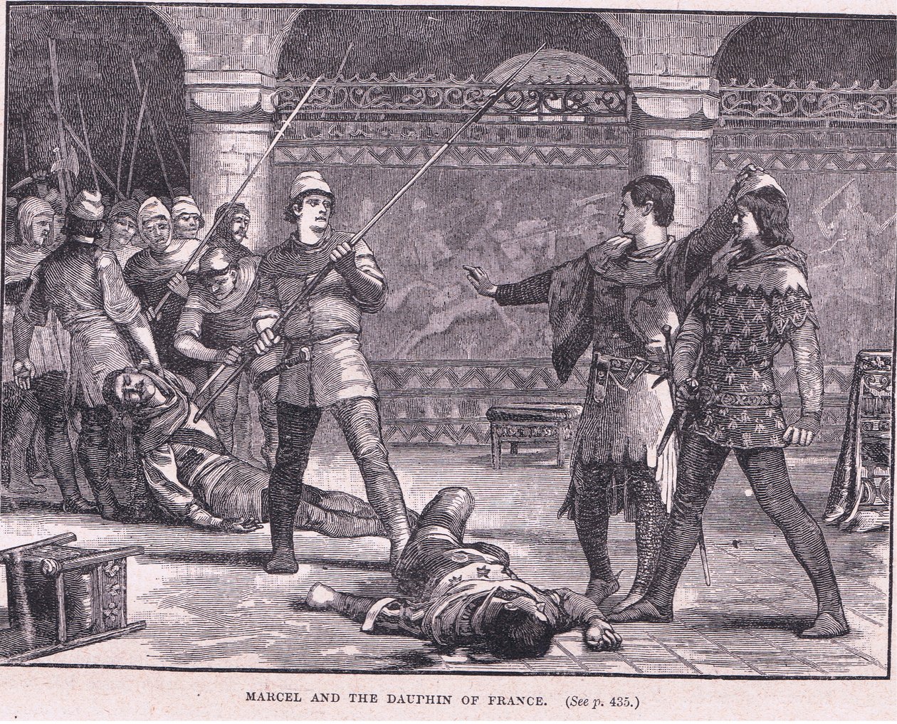 Marcel og Dauphin av Frankrike 1358 e.Kr av Gordon Frederick Browne