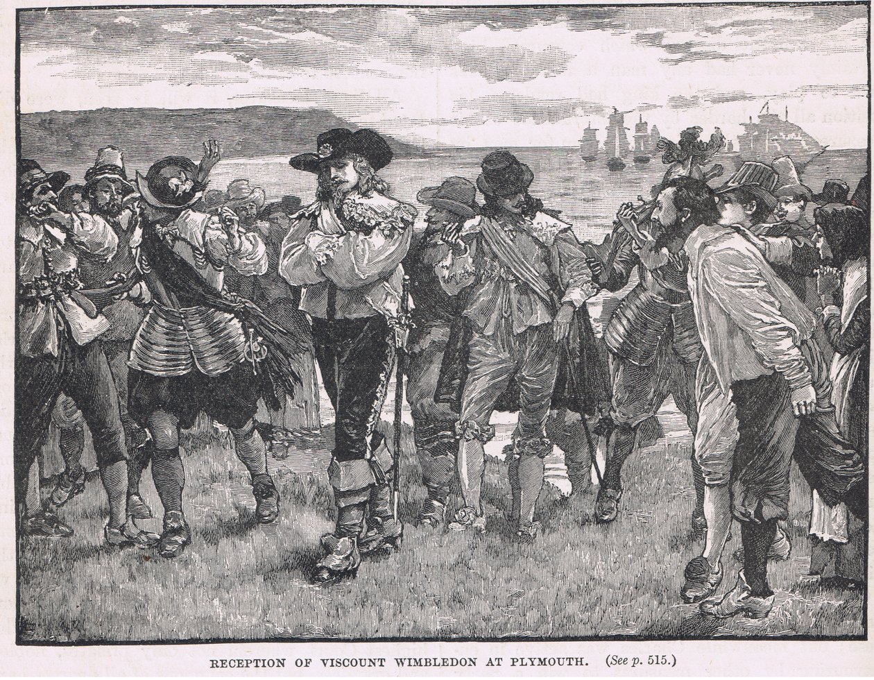 Mottakelse av Viscount Wimbledon i Plymouth 1626 av Gordon Frederick Browne